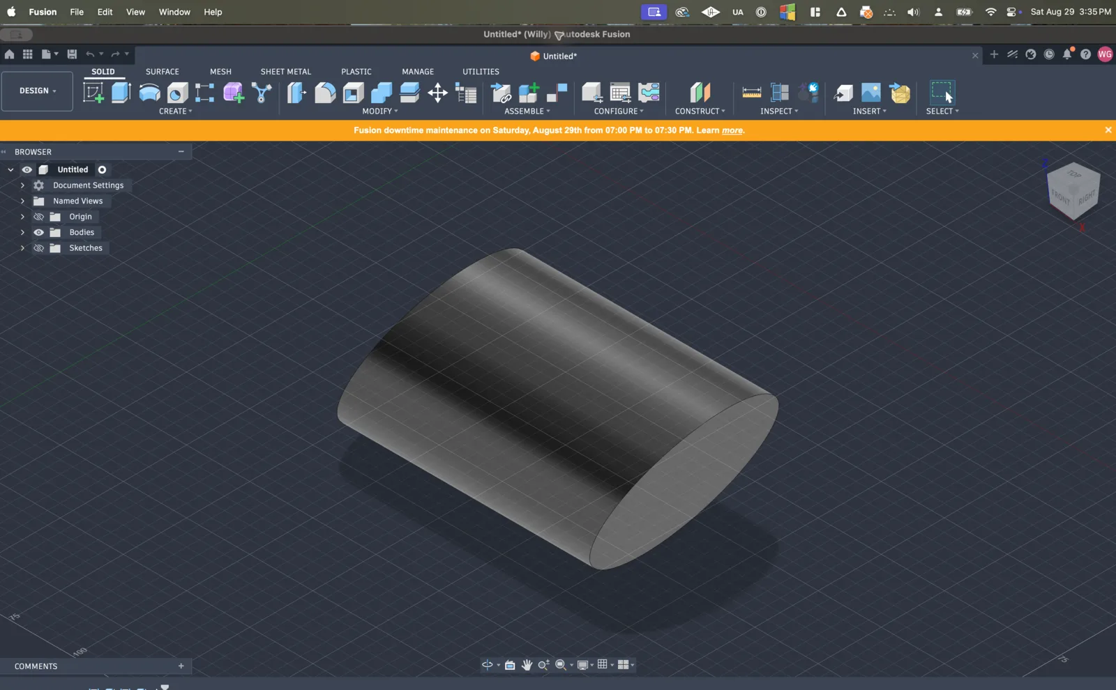 Autodesk Fusion at 0:00