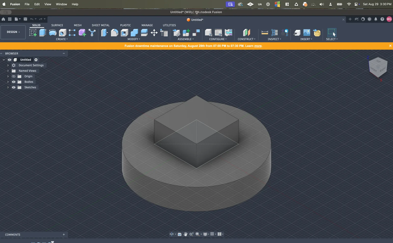 Autodesk Fusion at 0:00
