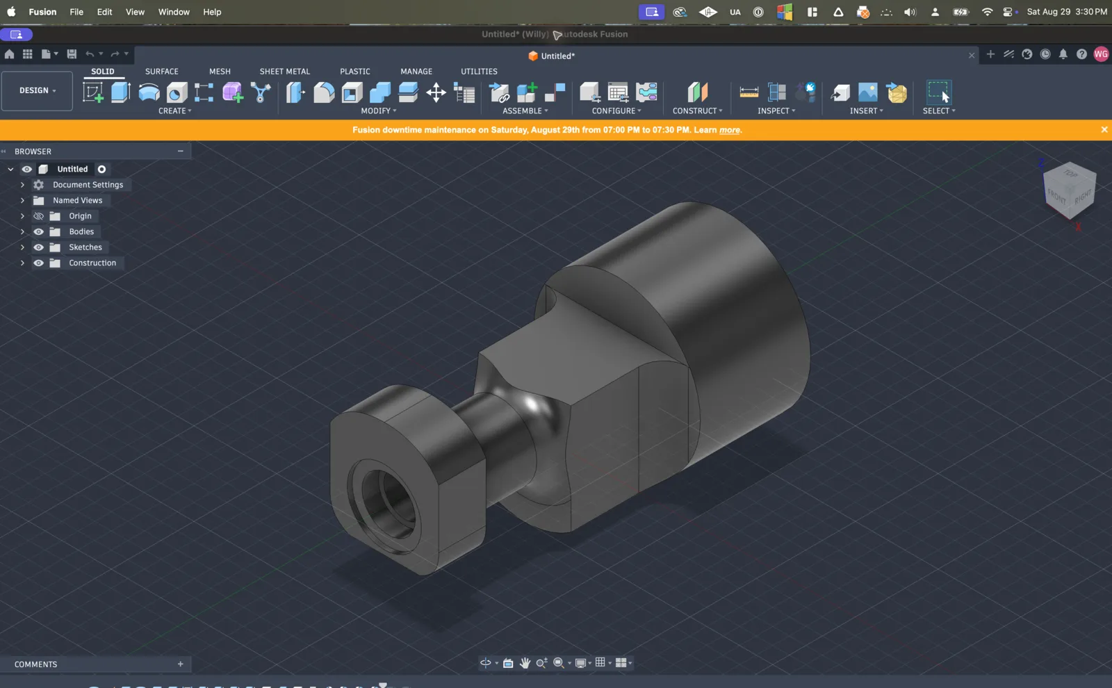Autodesk Fusion at 0:00