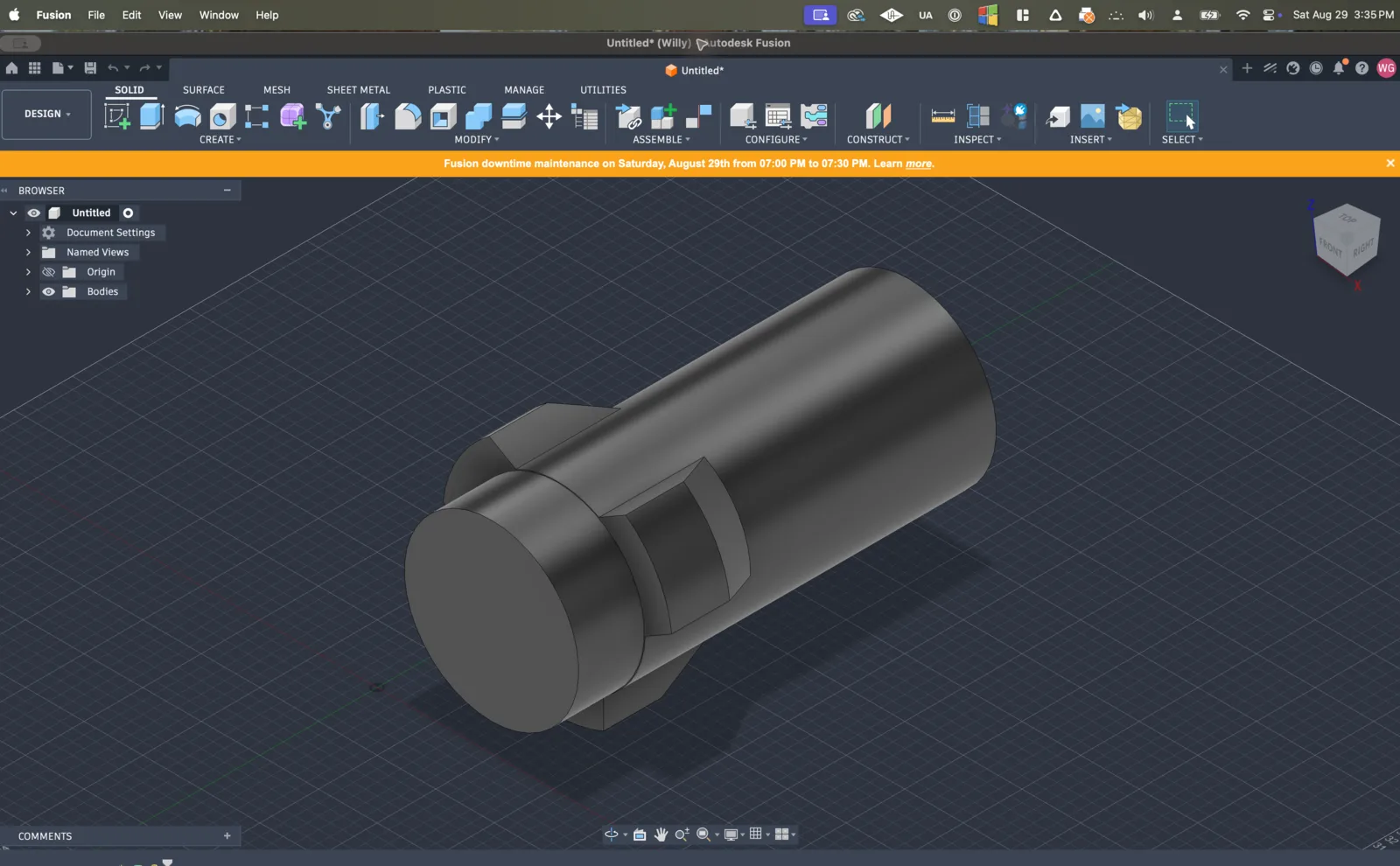 Autodesk Fusion at 0:00