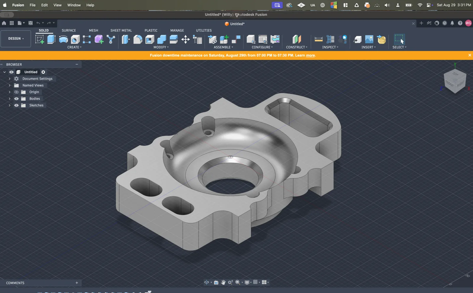 Autodesk Fusion at 0:00