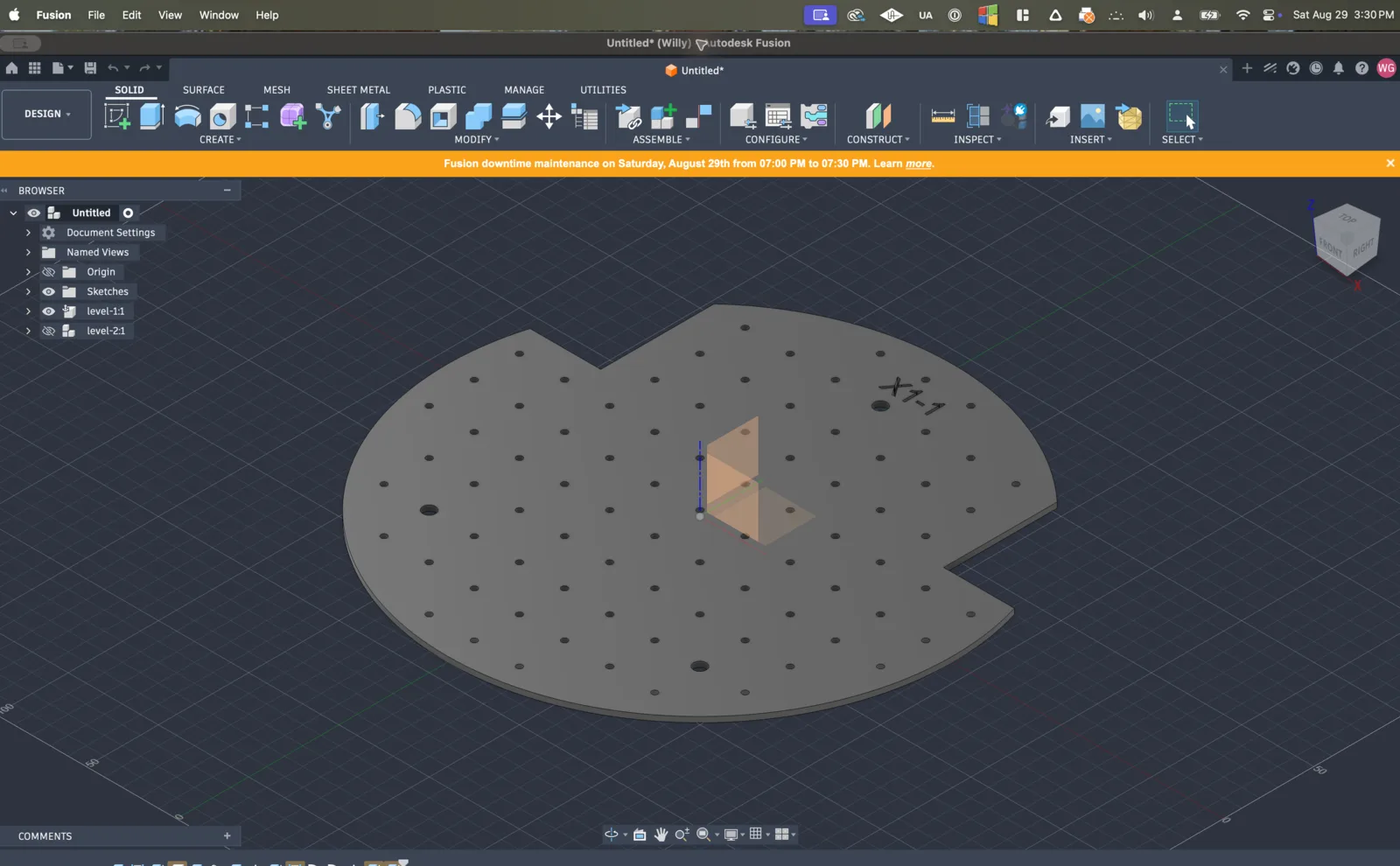 Autodesk Fusion at 0:12